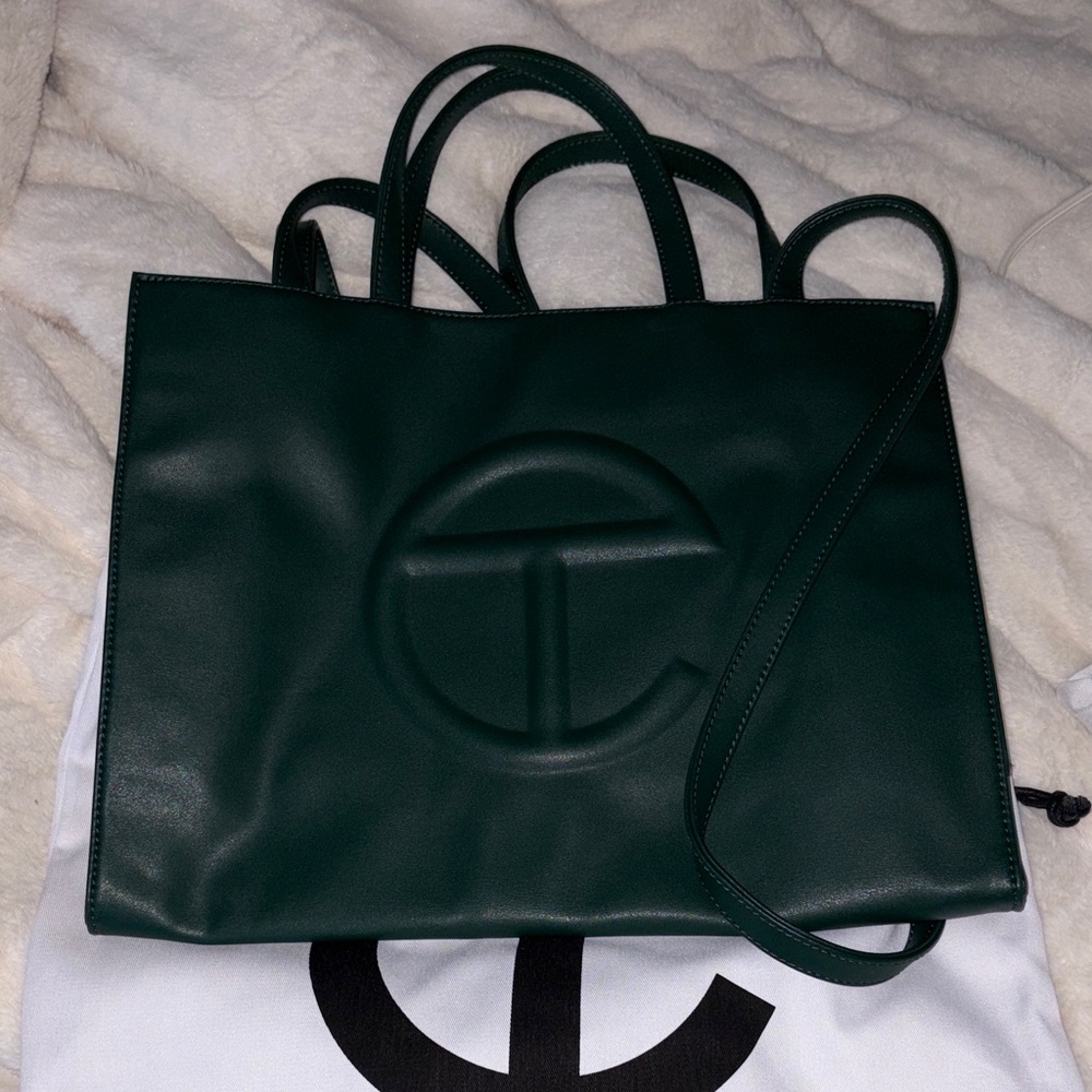 Telfar Dark Green Tote Bag